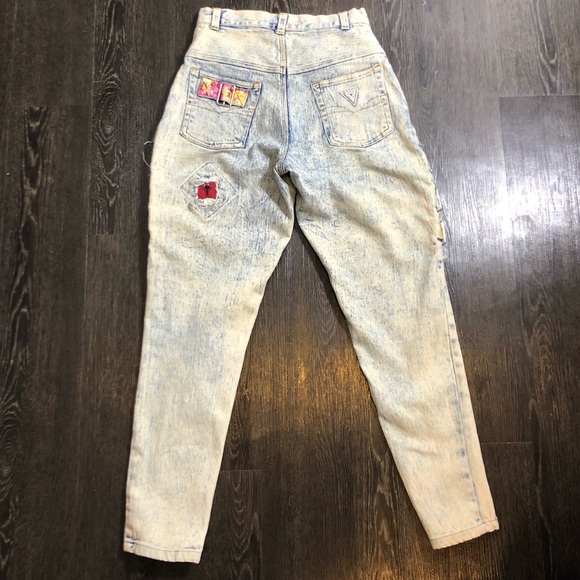 Vintage 80’s Acid Washed Jeans - Picture 4 of 14